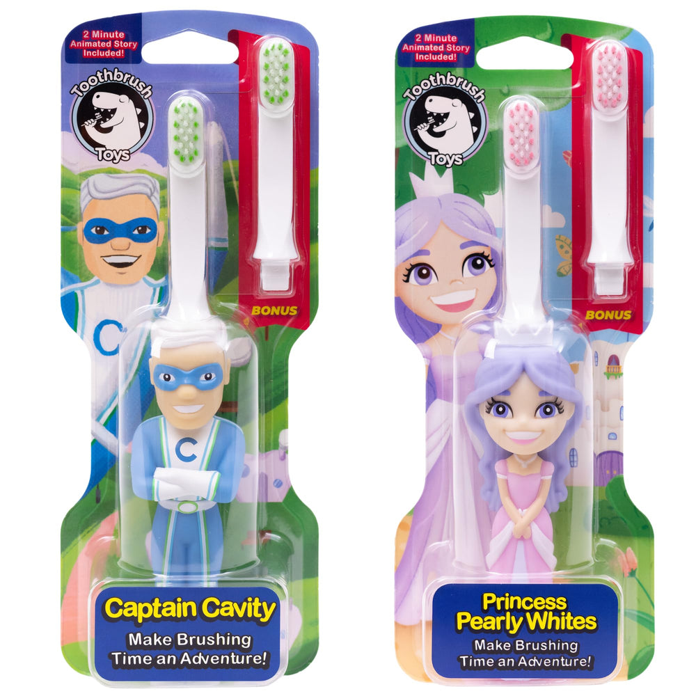 Captain Cavity toothbrush toy bundle hero