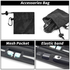 Sturdy zipper and compact travel size design