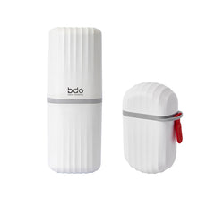 Includes 1 toothbrush case and 1 soap case with specified dimensions