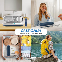 Lightweight travel case with handle - side view