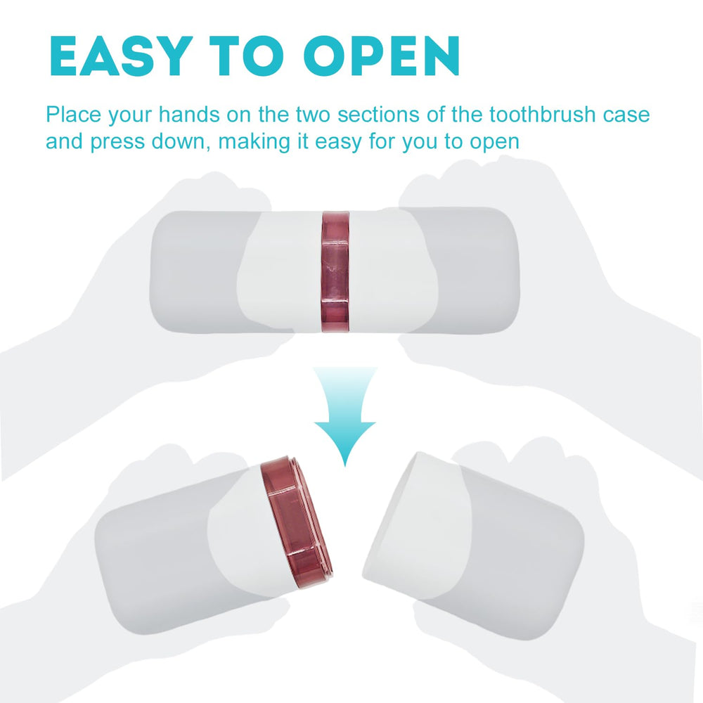 Open case revealing interior compartments
