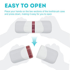 Open case revealing interior compartments