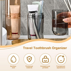 Interior view showing toothbrush and toothpaste stored inside