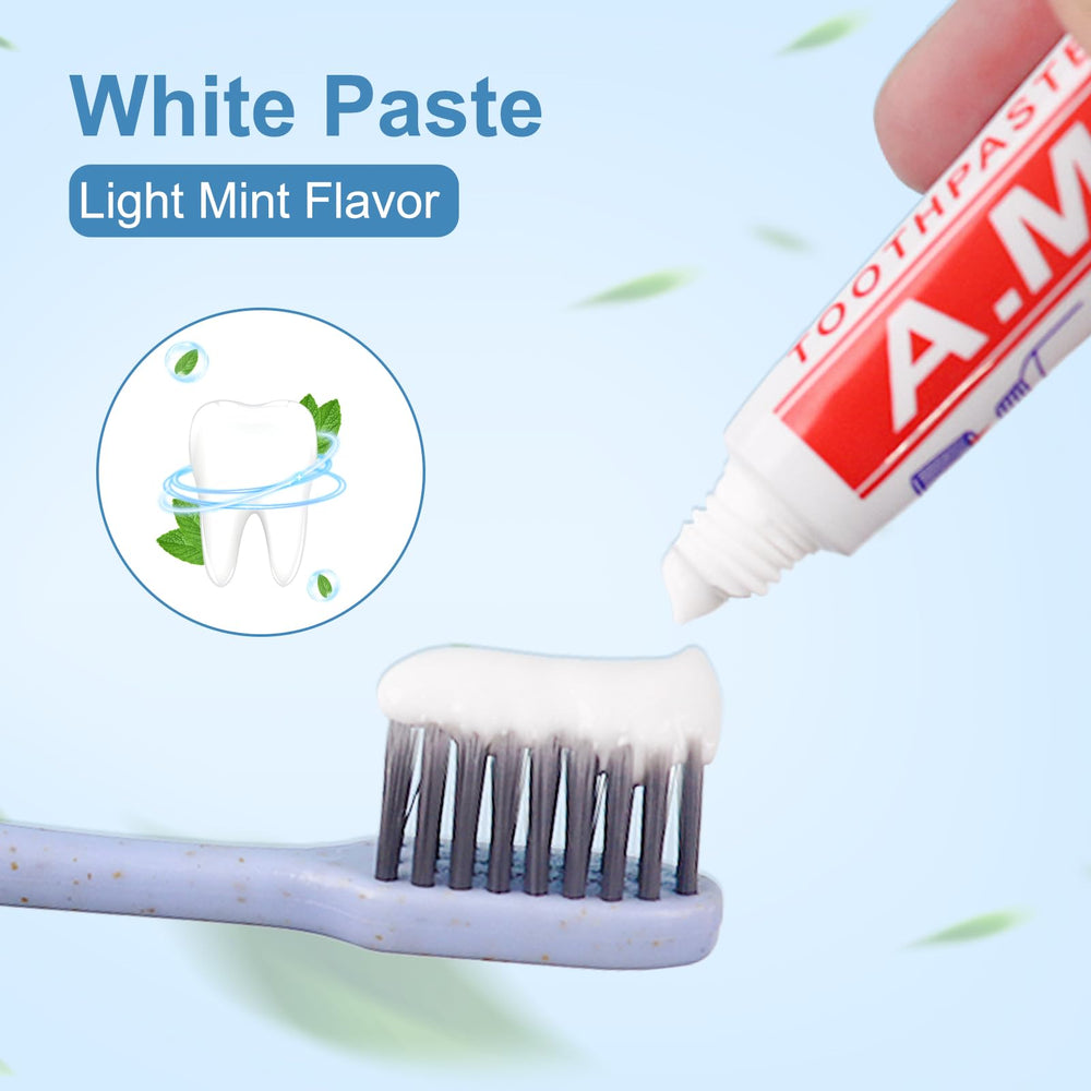 Fresh mint-flavored toothpaste for on-the-go use