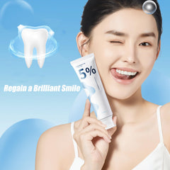 Close up of nano hydroxyapatite particles in toothpaste