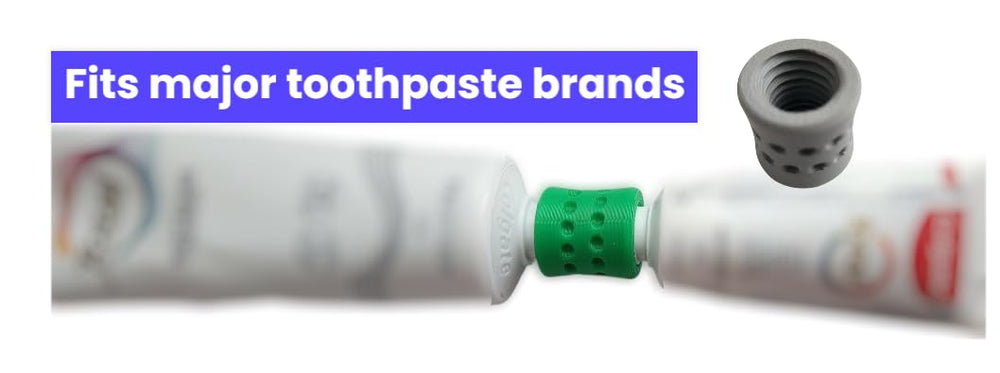 Adapter fitting a Colgate toothpaste tube