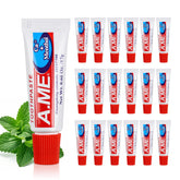 60-pack travel-size toothpaste tubes bundled together