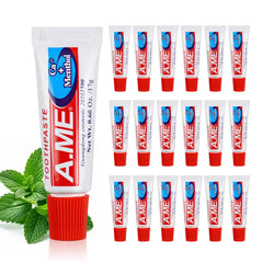 60-pack travel-size toothpaste tubes bundled together