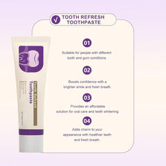 Illustration of fresh breath from Tooth Refresh toothpaste