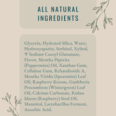 Gentle whitening with natural abrasives like hydrated silica