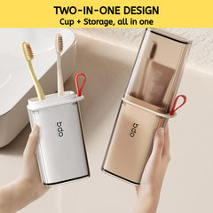 Storage capacity of Topavatop case for toothbrush, toothpaste and towel