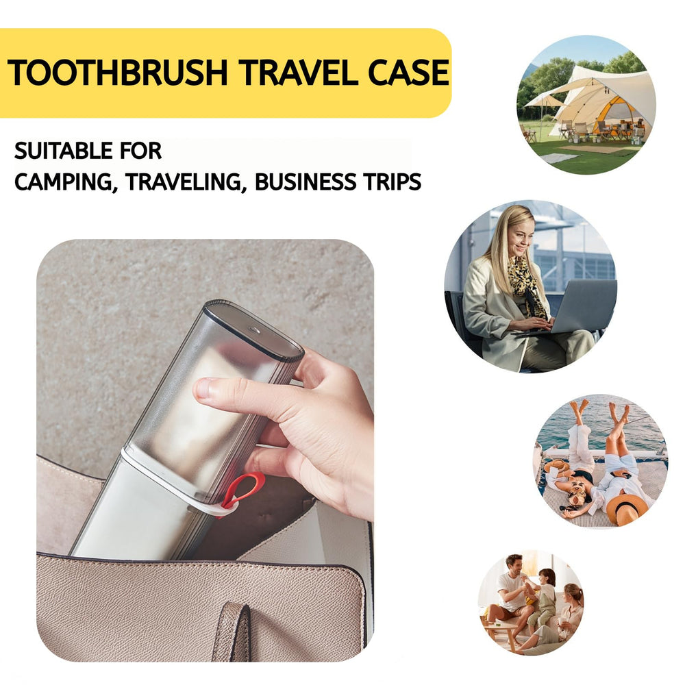 Product dimensions of Topavatop toothbrush travel case (7.87 x 2 x 3 inches)