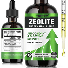 Topffy Zeolite Drops bottle for balanced mineral support and daily use.