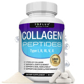 Front bottle of Toplux Multi Collagen Peptides Pills 1800 mg