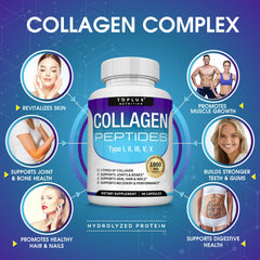 Hydrolyzed collagen peptides concept