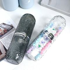Two-piece TOPPERFUN toothbrush holder set with lid