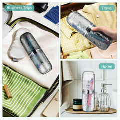Thick PET material toothbrush holder for durability