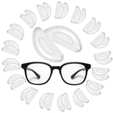 Topstart 20-pair nose pads kit with 1.0mm ultra-thin silicone for glasses