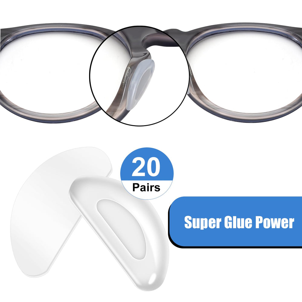 All-day comfort silicone nose pads on glasses