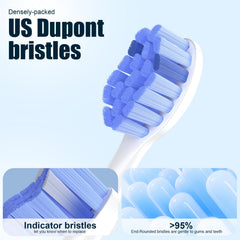 Dense bristles designed for gum care and sensitive teeth