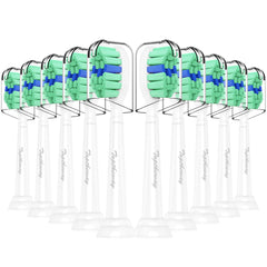 Toptheway 10-pack toothbrush heads compatible with Philips Sonicare DiamondClean and ProtectiveClean models