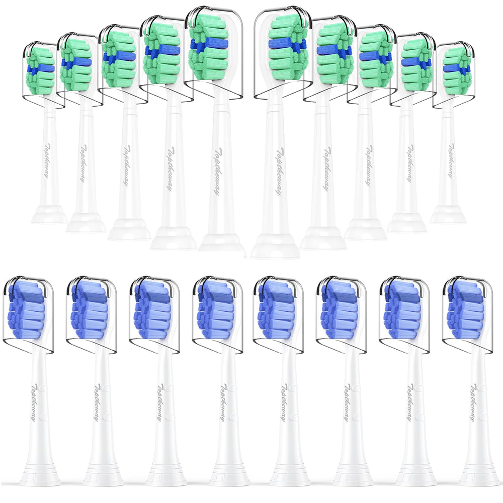 Toptheway replacement brush heads for Philips Sonicare - compatible with ProtectiveClean DiamondClean series