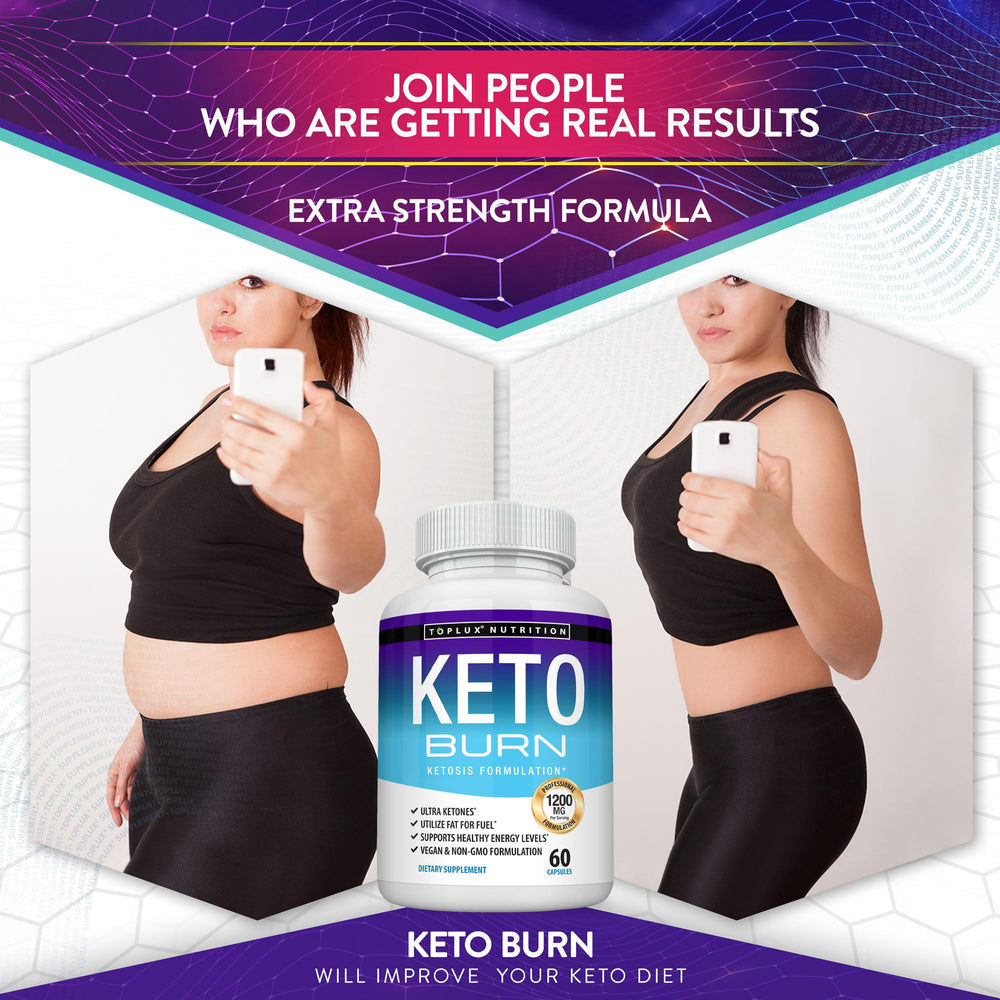 Nutrition facts panel for Toplux Keto Burn Pills