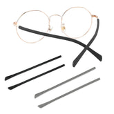 TORWOL anti-slip silicone eyeglass end tips attached to thin metal glasses legs