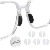 TORWOL anti-slip slip-on nose pads for glasses - white teardrop shape (13x6.5mm)