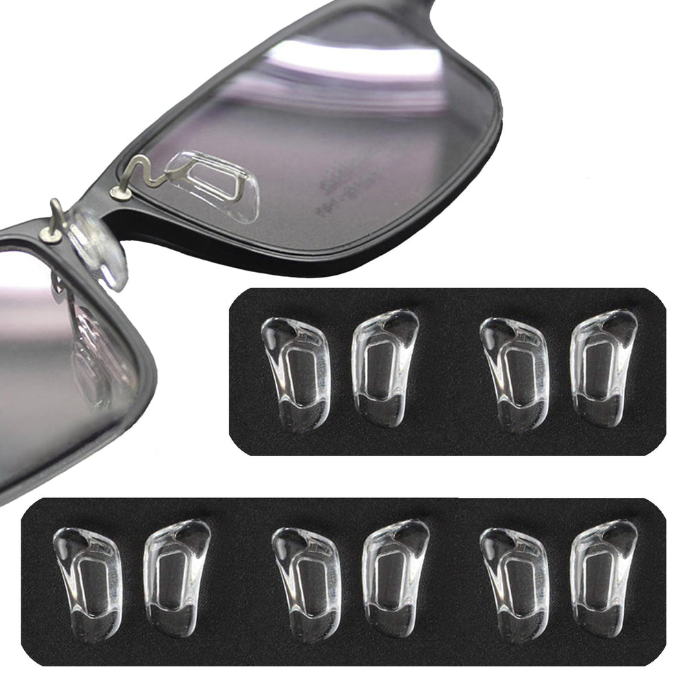 Close-up of TORWOL clear silicone nose pad for glasses