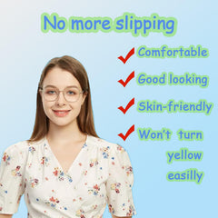TORWOL 5-pair set of clear silicone nose pads for glasses