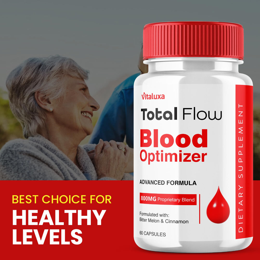TotalFlow Blood Support Capsules bottle label close-up