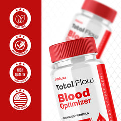 Serving suggestion showing two Total Flow capsules