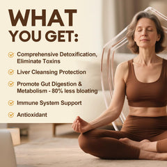 Bentonite clay and detox components in a scoop