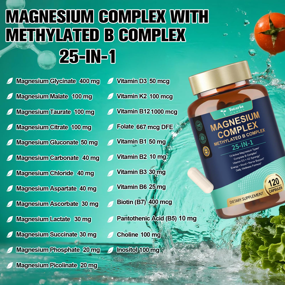 Front packaging image of Totaria 25-in-1 Magnesium Complex