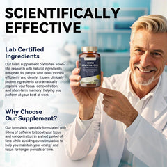 Bottle label showing 120-count serving size