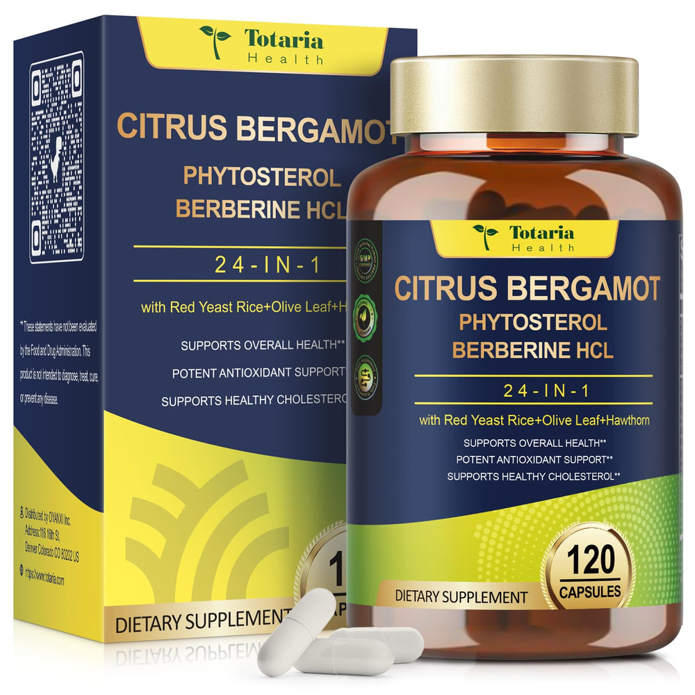 Bottle of Totaria Citrus Bergamot supplement