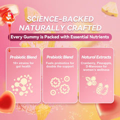 Totaria gummies bottle and pack for women