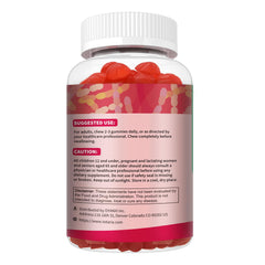 Lifestyle scene of adults and teens taking Totaria gummies for digestive wellness