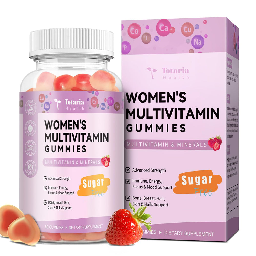 Totaria front packaging showing strawberry flavor and vegan benefit
