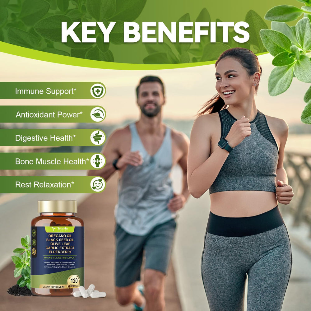 Ingredients including olive leaf, garlic, and quercetin in Totaria formula