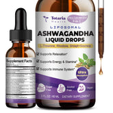 Hero image: Totaria liposomal ashwagandha drops with 7% withanolides