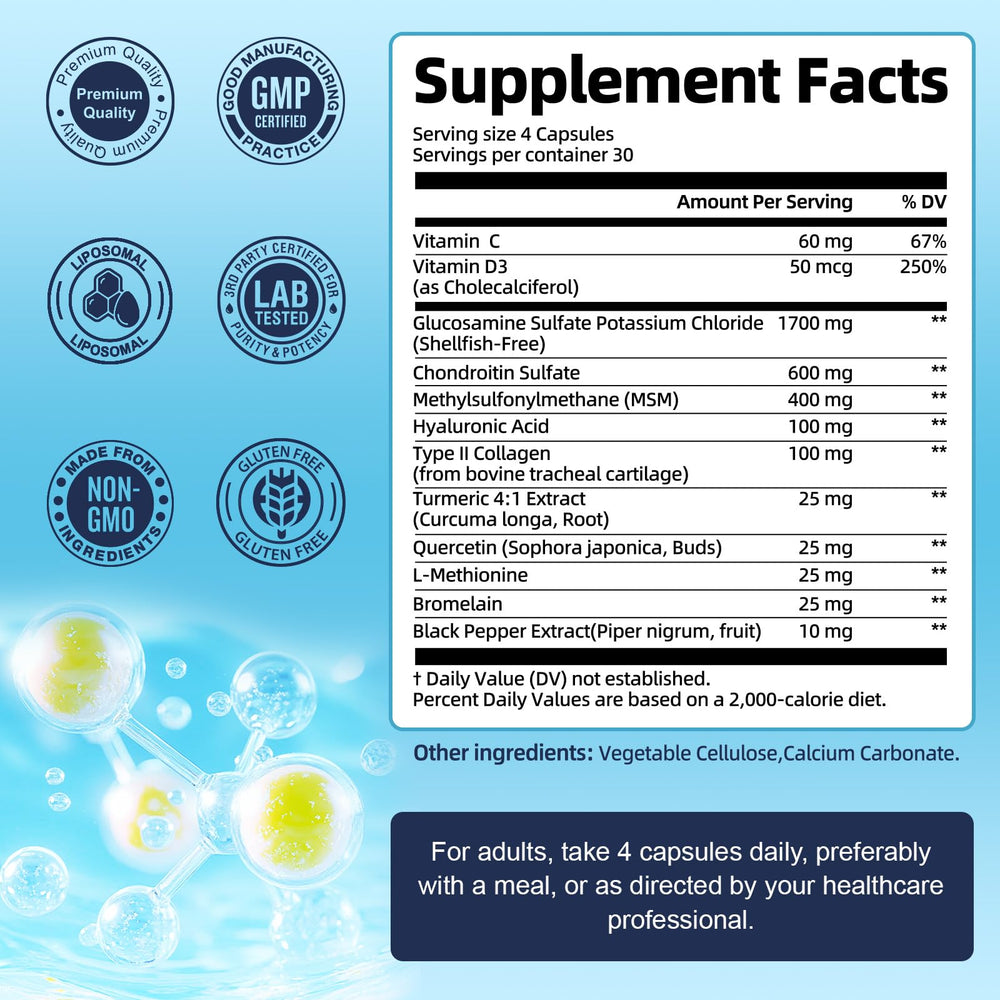 Type II collagen from bovine cartilage with hyaluronic acid