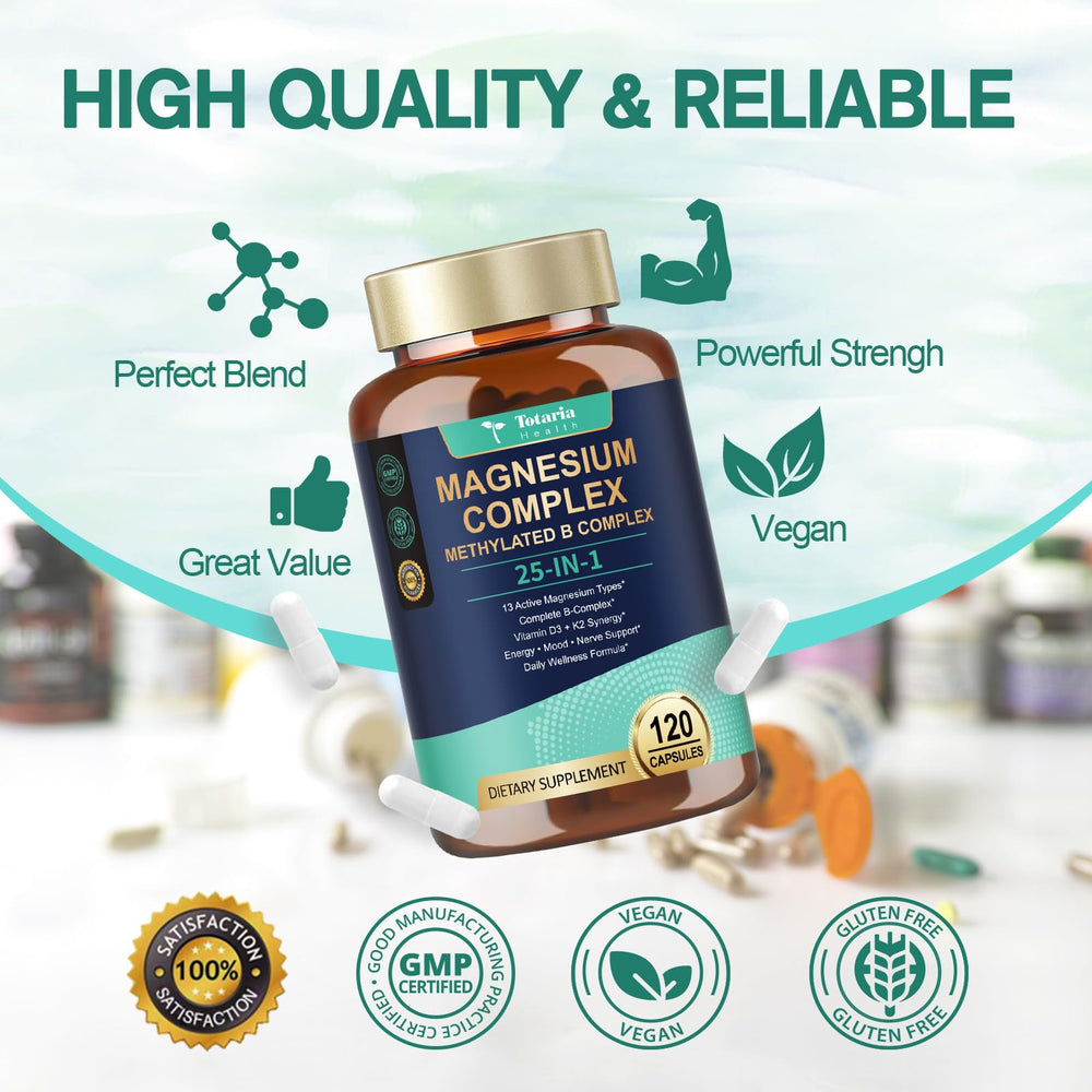 Methylated B-Complex included in Totaria magnesium supplement