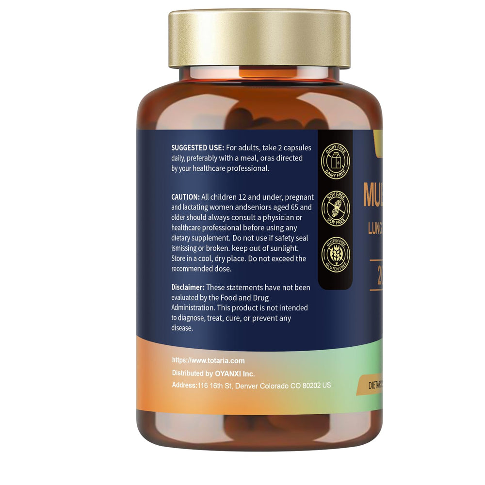 Healthy adult taking Totaria capsules with water