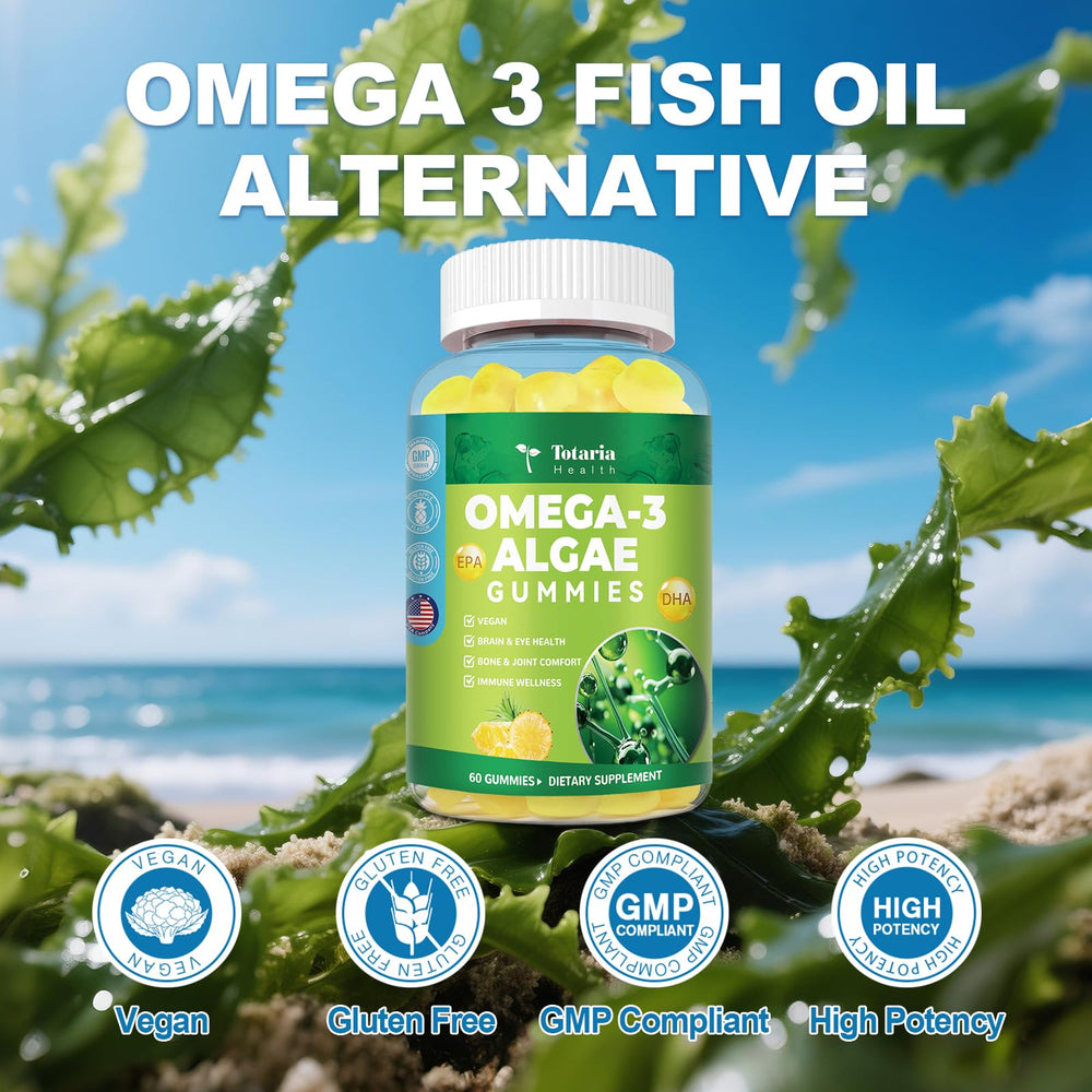 Pectin-based texture with algae omega-3 illustration