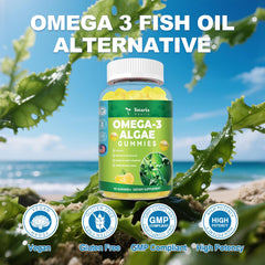 Pectin-based texture with algae omega-3 illustration