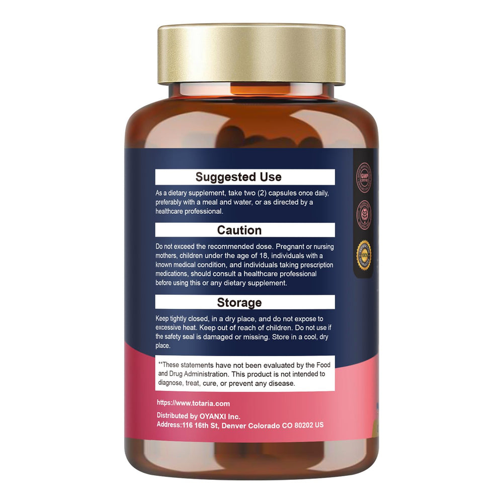 Two-month supply packaging and bottle