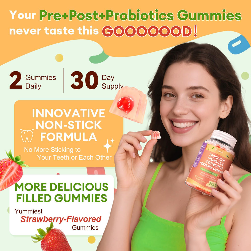 60-count Totaria probiotic gummy bottle held in hand
