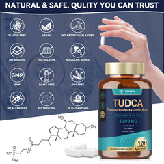 Dosage instructions for Totaria TUDCA 1200mg